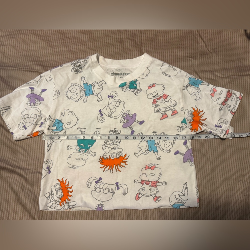 Nickelodeon Retro Vintage Rugrats Graphic Crop Tee - Picture 2 of 4